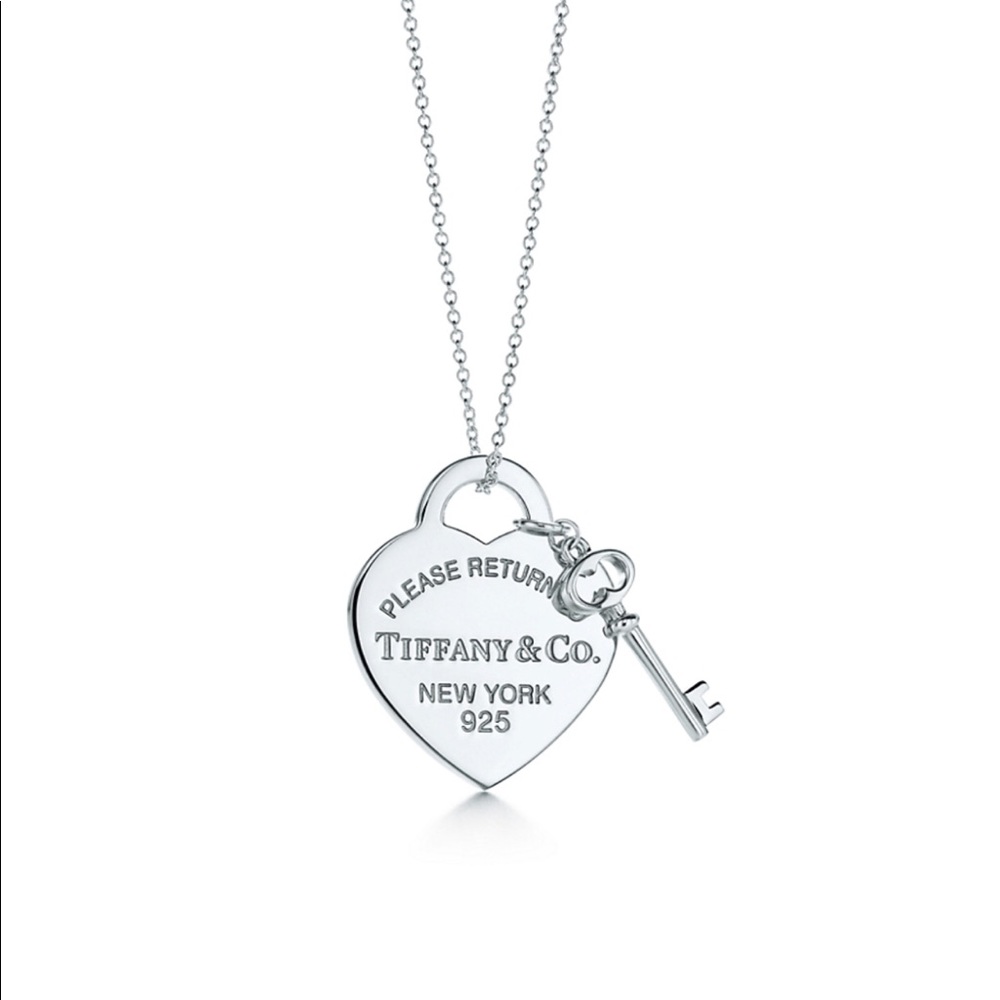 Tiffany Heart Tag with Key Pendant